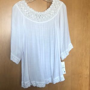 White summer blouse